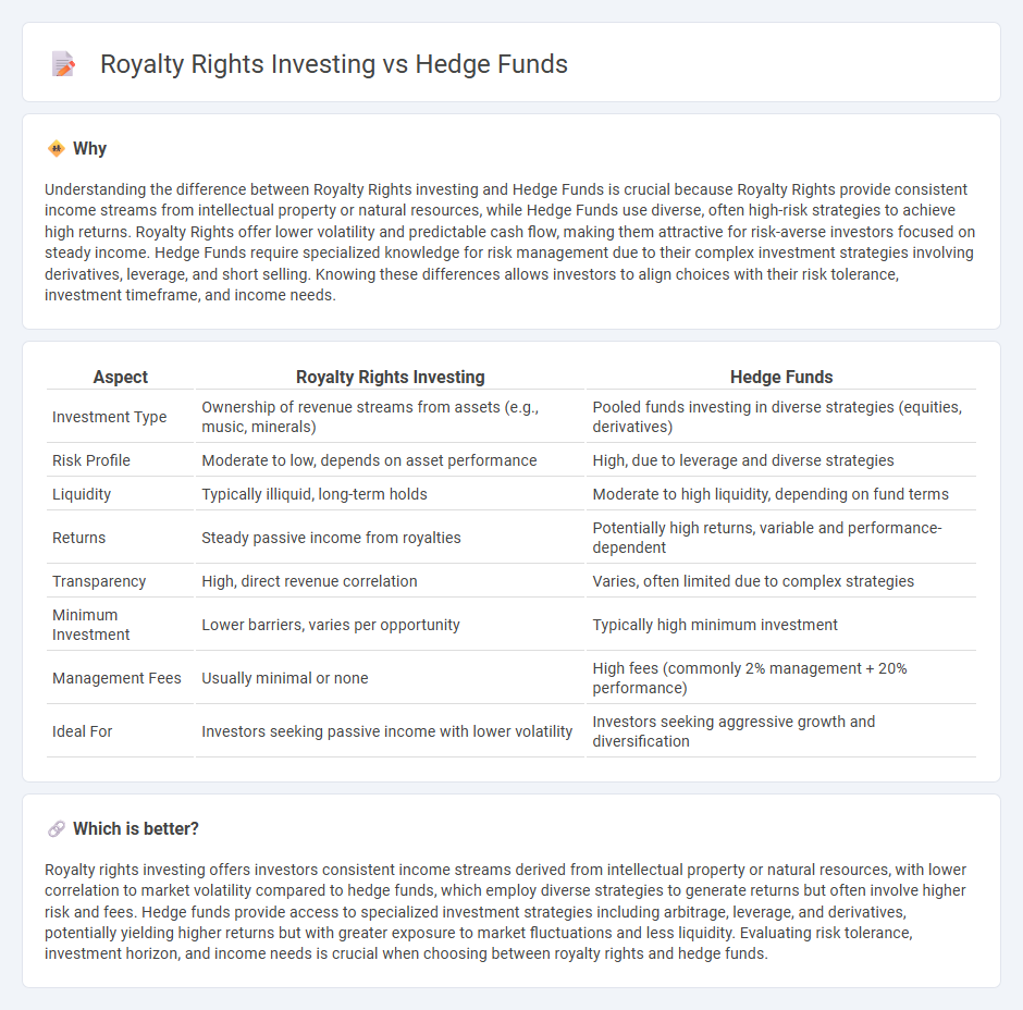 Royalty Rights Investing vs Hedge Funds in Investment