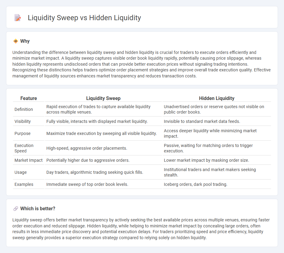 Liquidity Sweep vs Hidden Liquidity in Trading