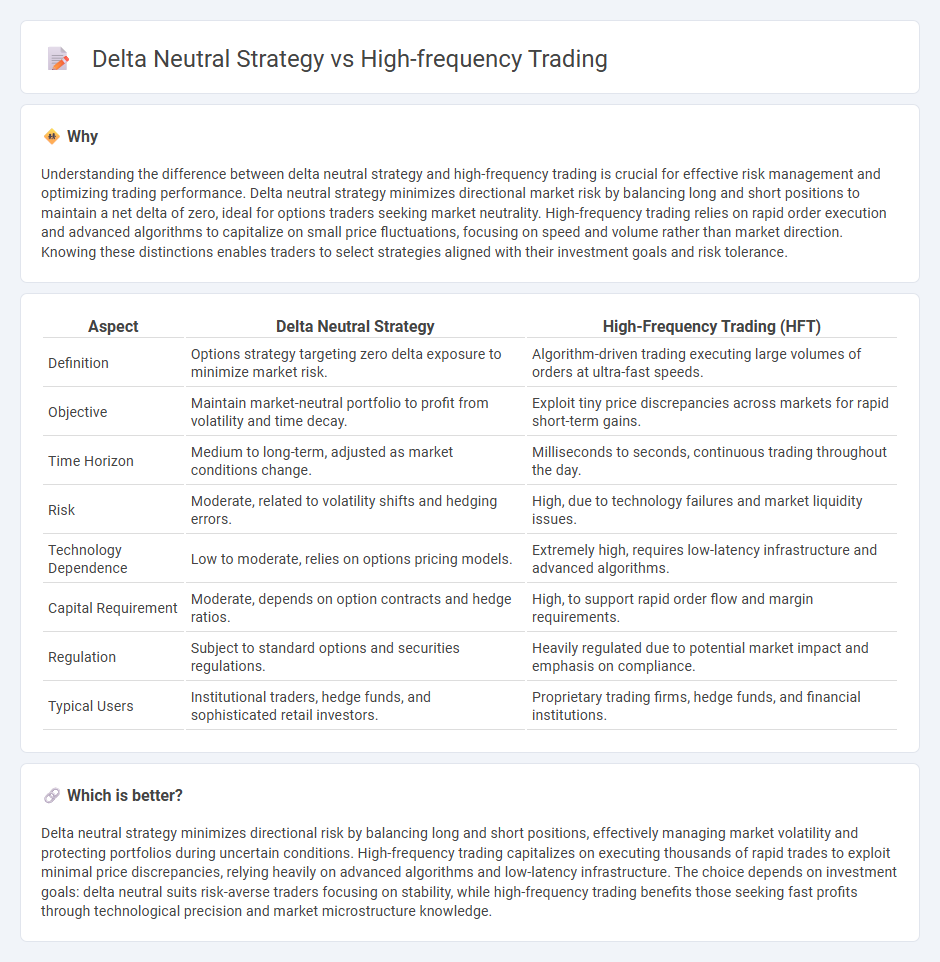 Delta Neutral Strategy vs High-Frequency Trading in Trading