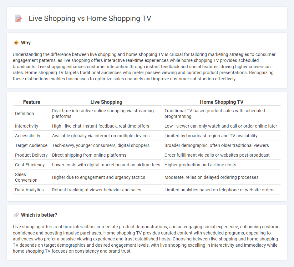 Live Shopping vs Home Shopping Tv in Commerce
