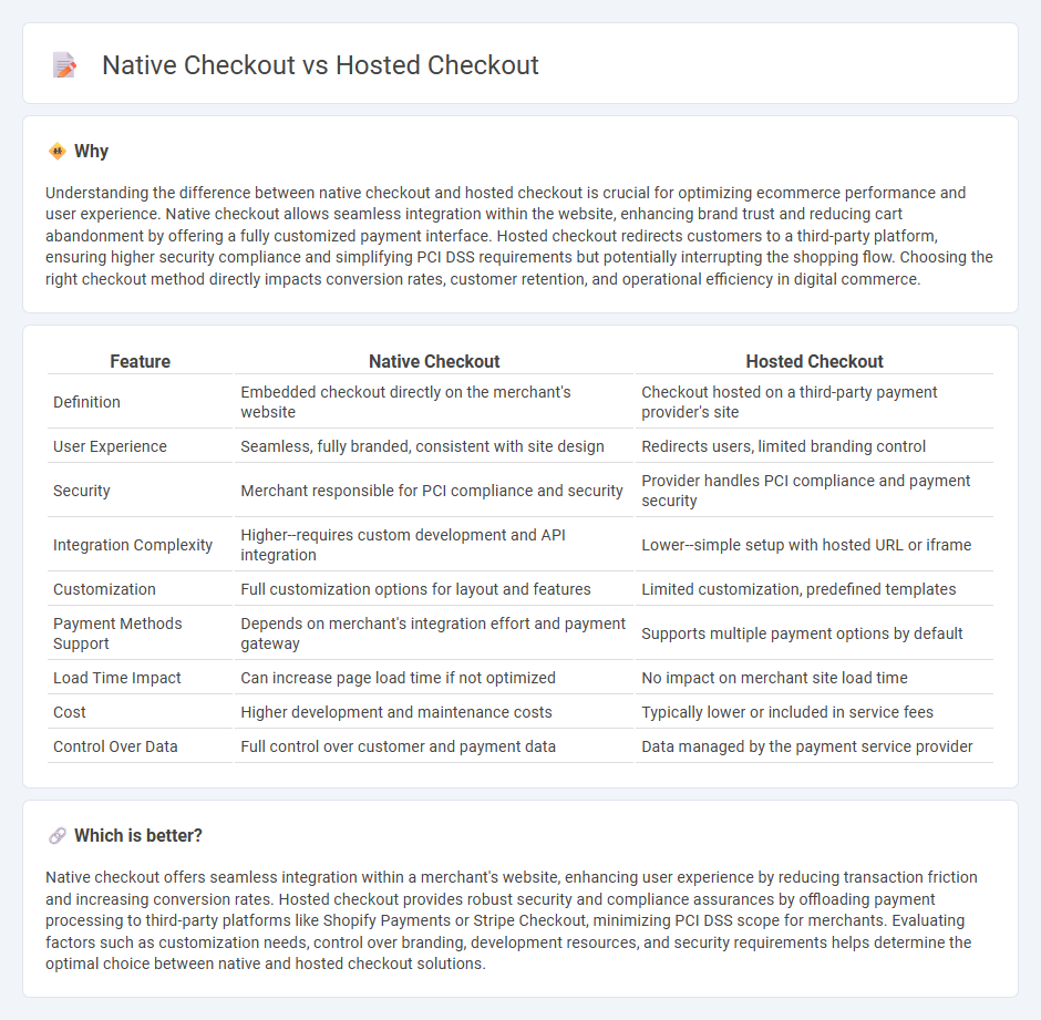 Native Checkout vs Hosted Checkout in Commerce