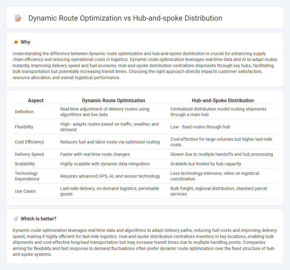 Dynamic Route Optimization vs Hub-And-Spoke Distribution in Logistics