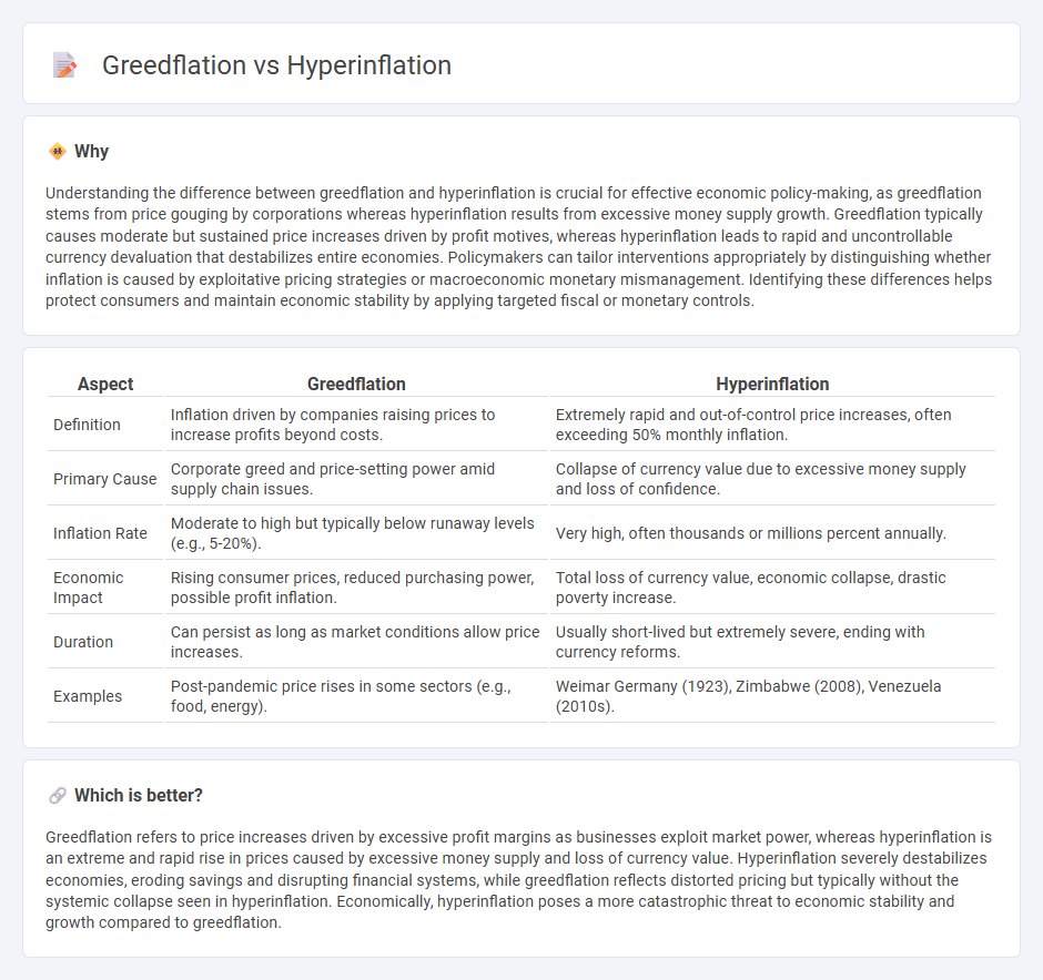 Greedflation vs Hyperinflation in Economy