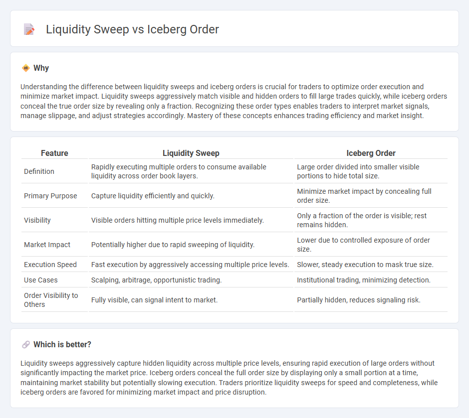 Liquidity Sweep vs Iceberg Order in Trading