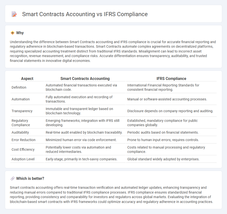 Smart Contracts Accounting vs Ifrs Compliance in Accounting
