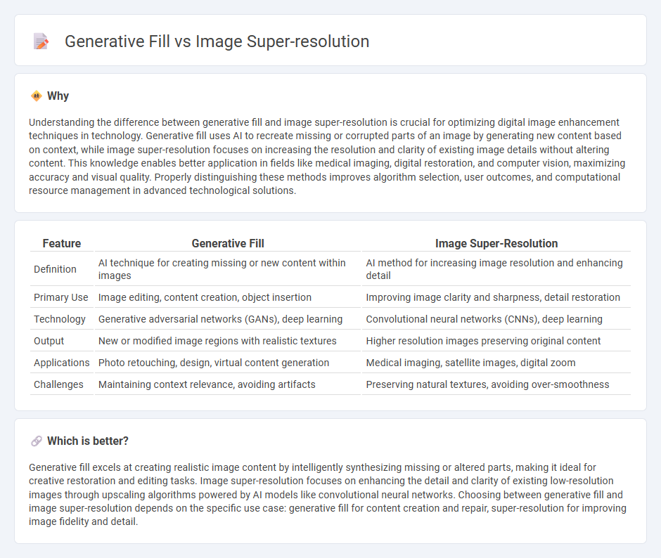 Generative Fill vs Image Super-Resolution in Technology