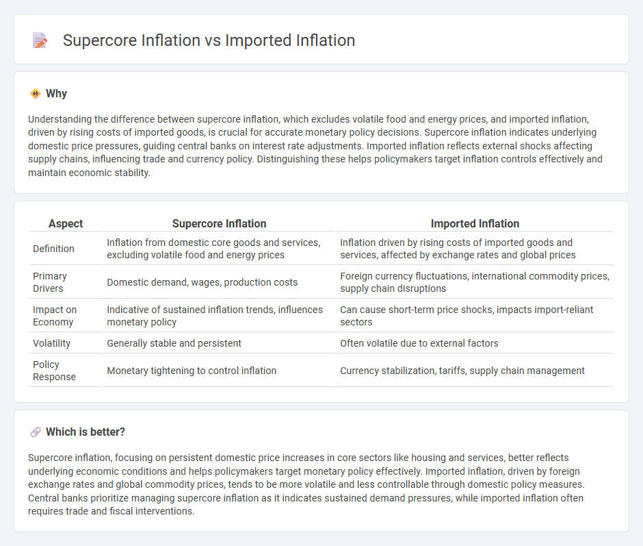 Supercore Inflation vs Imported Inflation in Economy