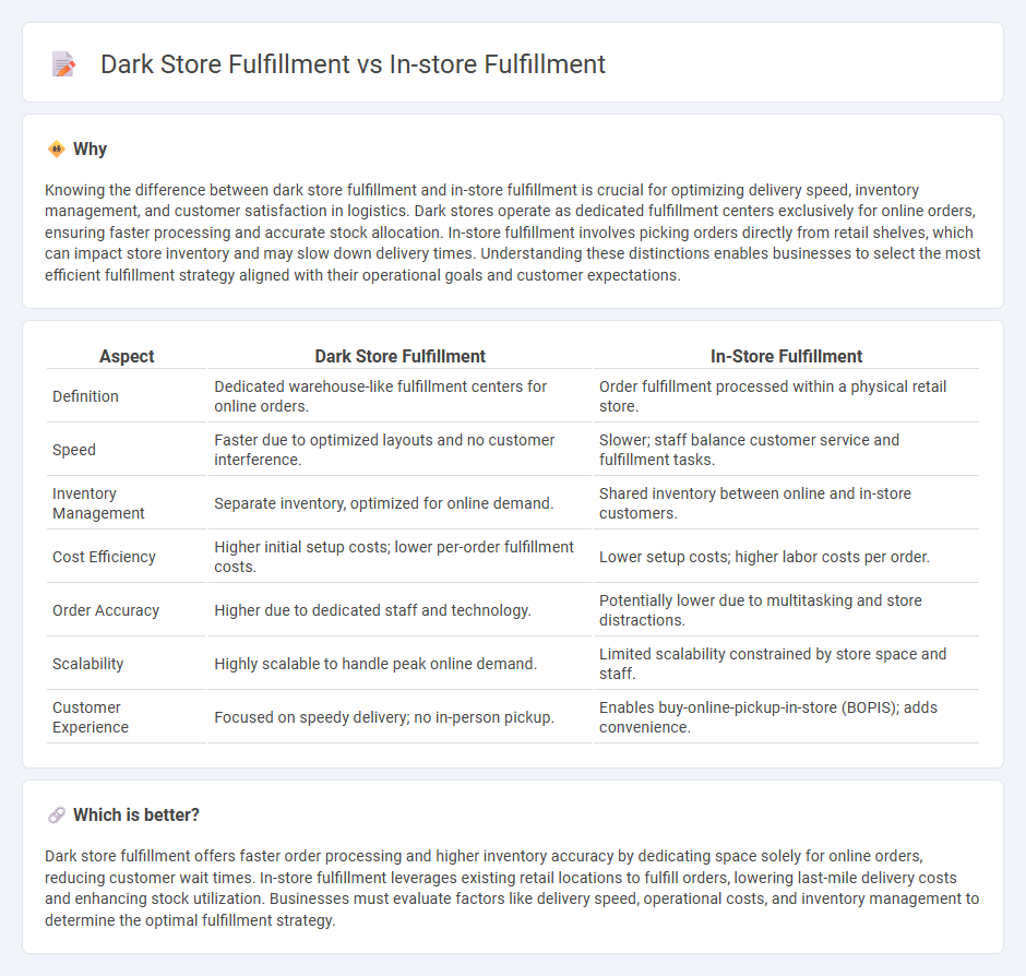 Dark Store Fulfillment vs In-Store Fulfillment in Logistics