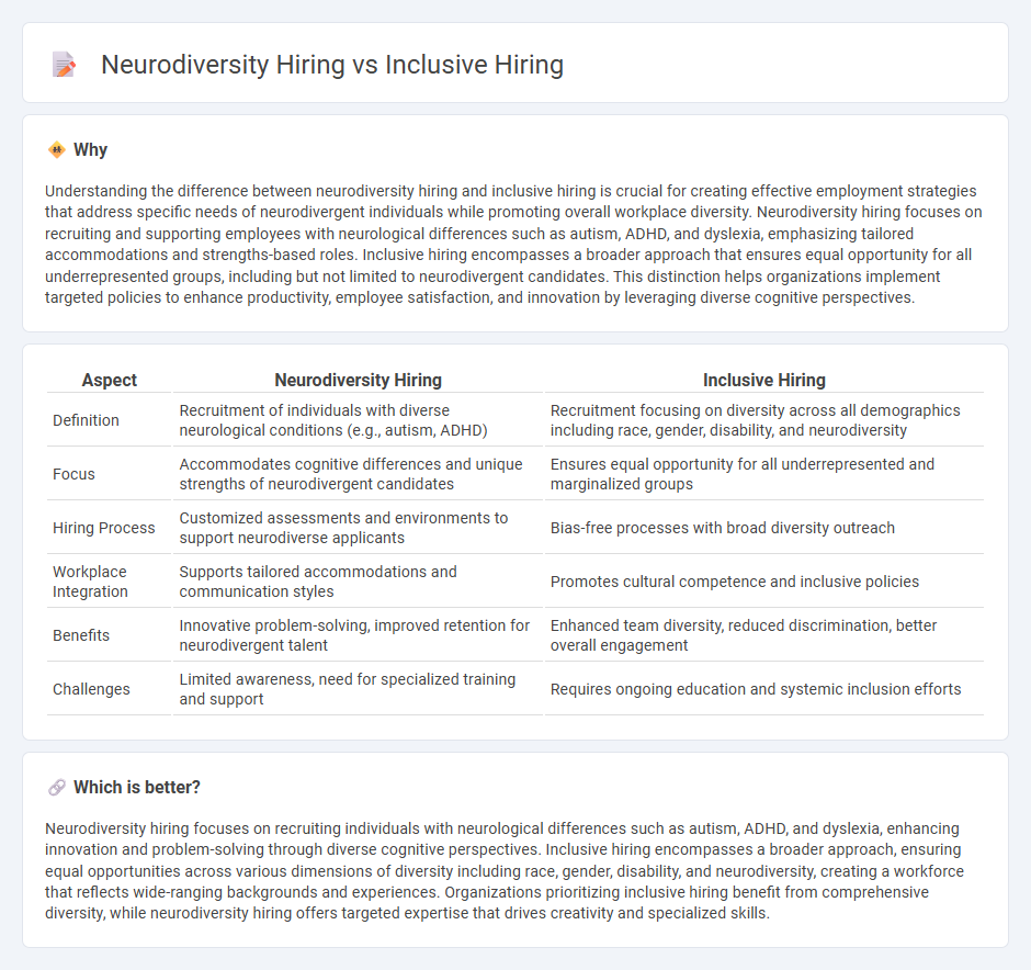 Neurodiversity Hiring vs Inclusive Hiring in Employment