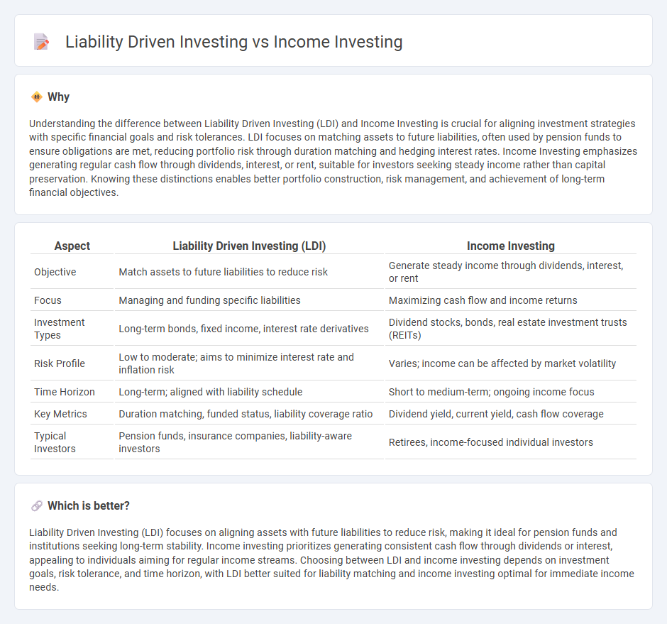 Liability Driven Investing vs Income Investing in Finance