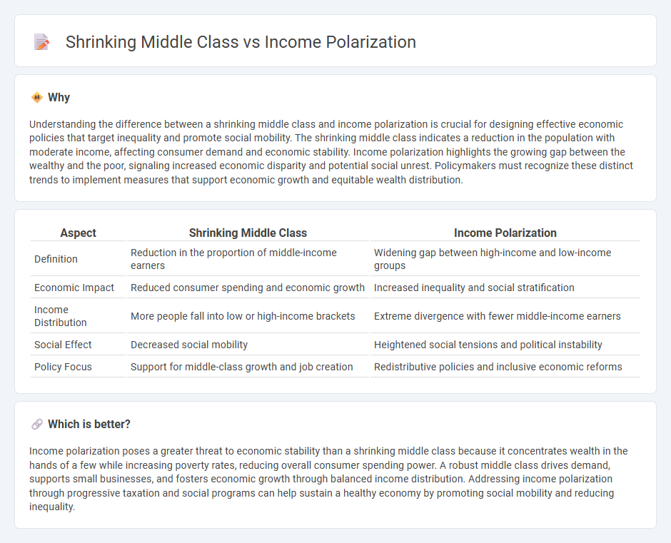 Shrinking Middle Class vs Income Polarization in Economy