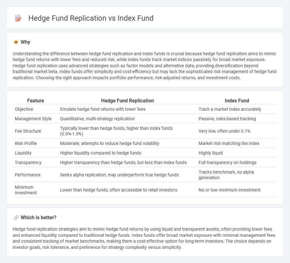 Hedge Fund Replication vs Index Fund in Investment