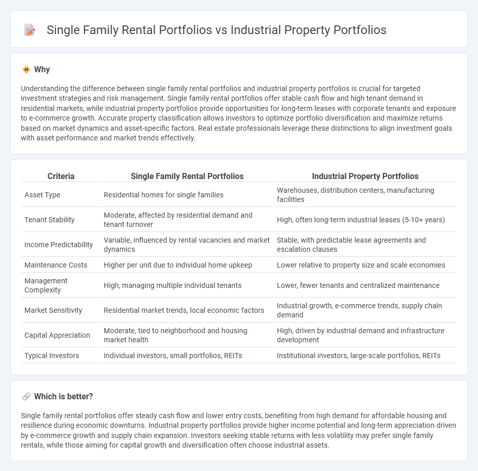 Single Family Rental Portfolios vs Industrial Property Portfolios in Real Estate