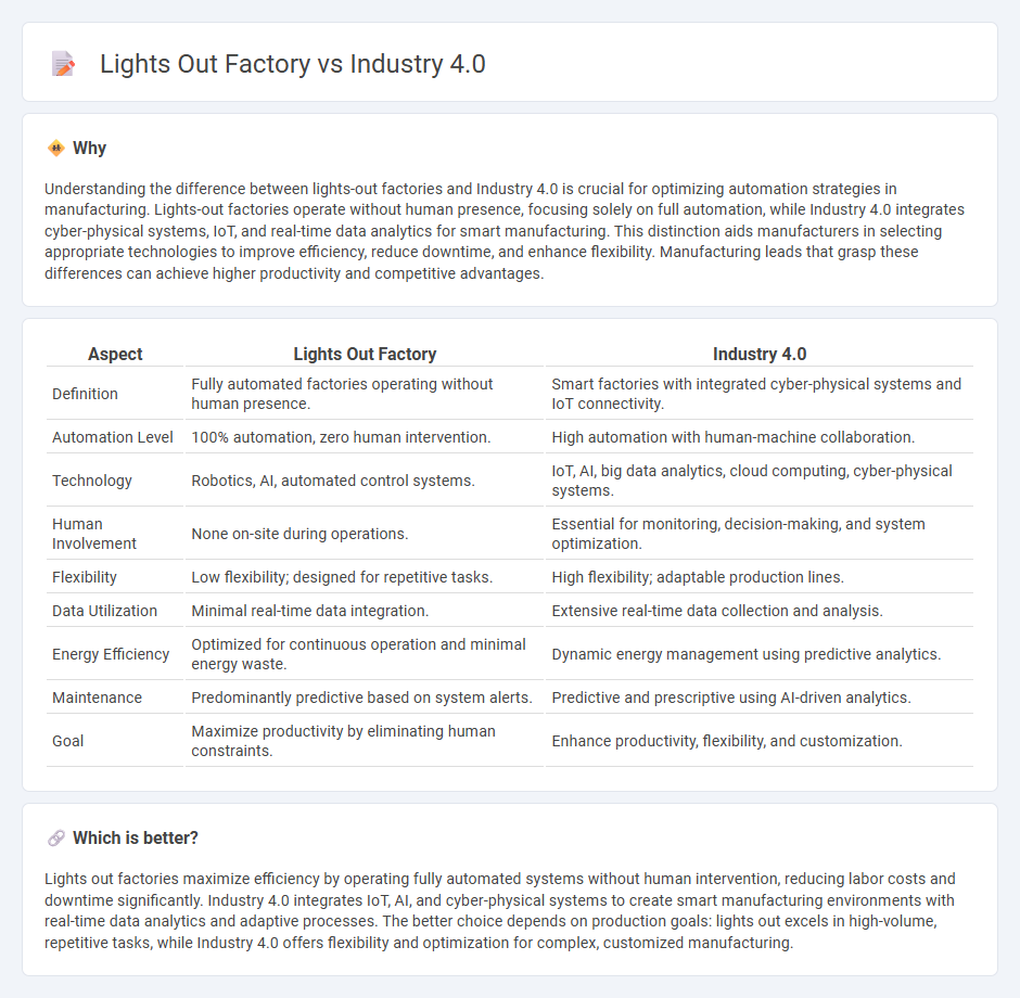 Lights Out Factory vs Industry 4.0 in Manufacturing