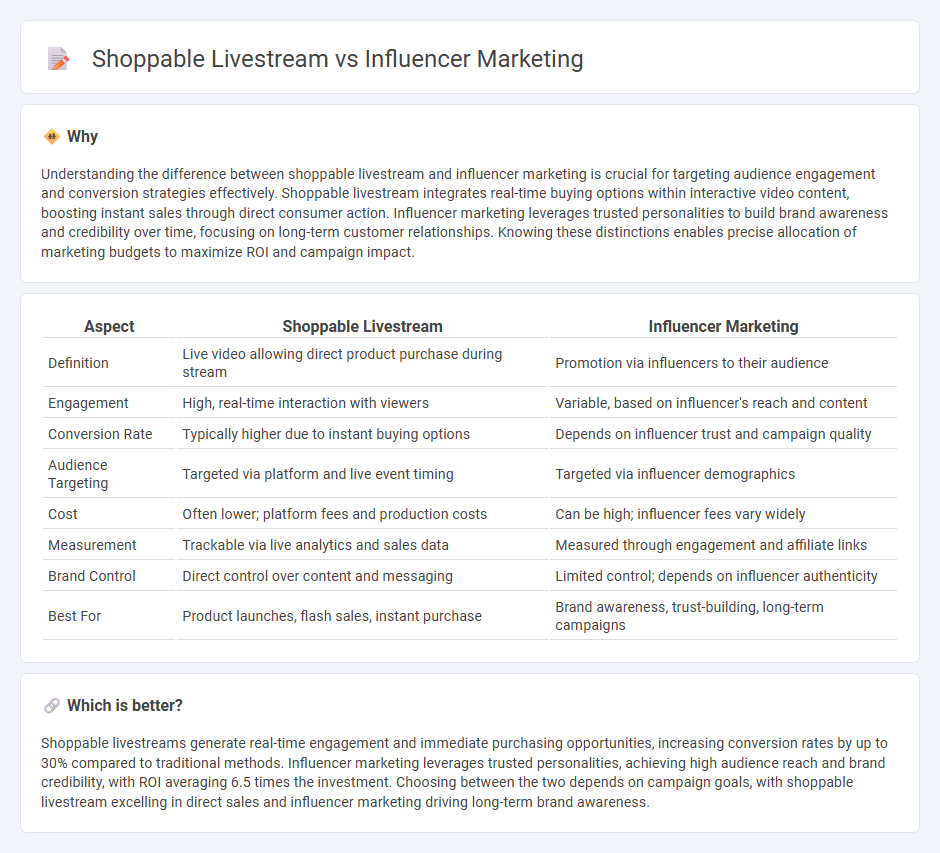 Shoppable Livestream vs Influencer Marketing in Marketing