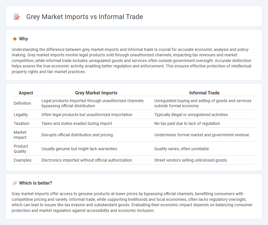 Grey Market Imports vs Informal Trade in Economy