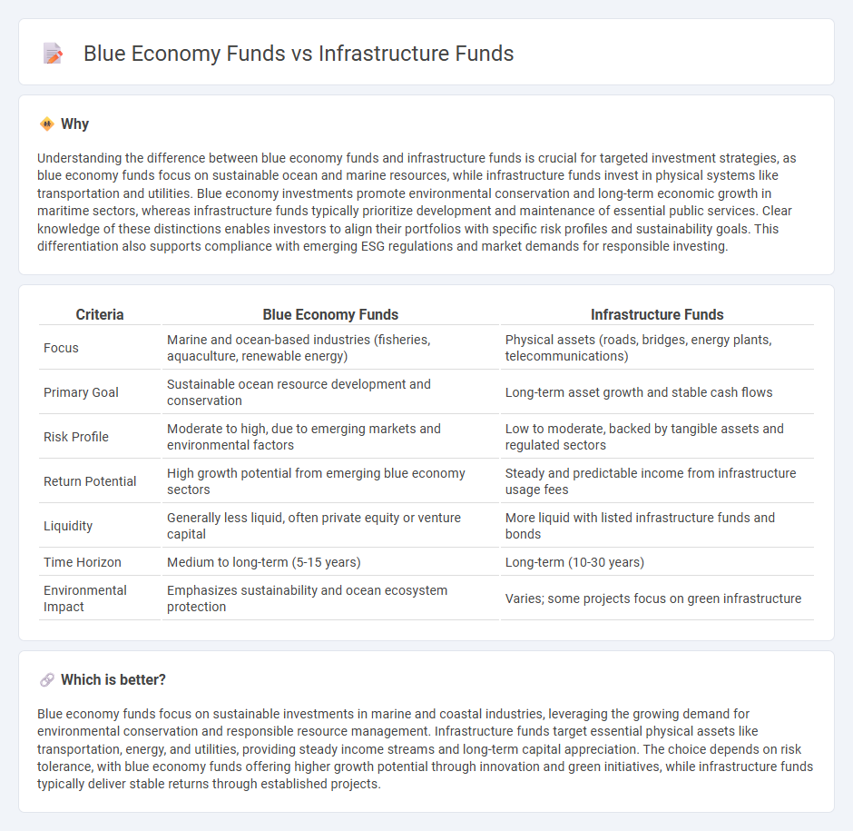 Blue Economy Funds vs Infrastructure Funds in Investment