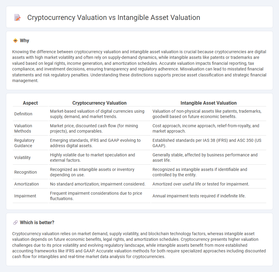 Cryptocurrency Valuation vs Intangible Asset Valuation in Accounting