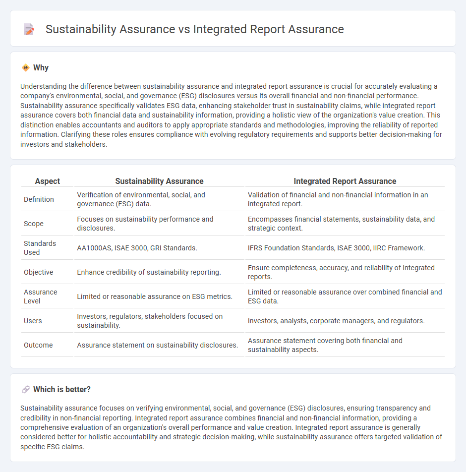 Sustainability Assurance vs Integrated Report Assurance in Accounting