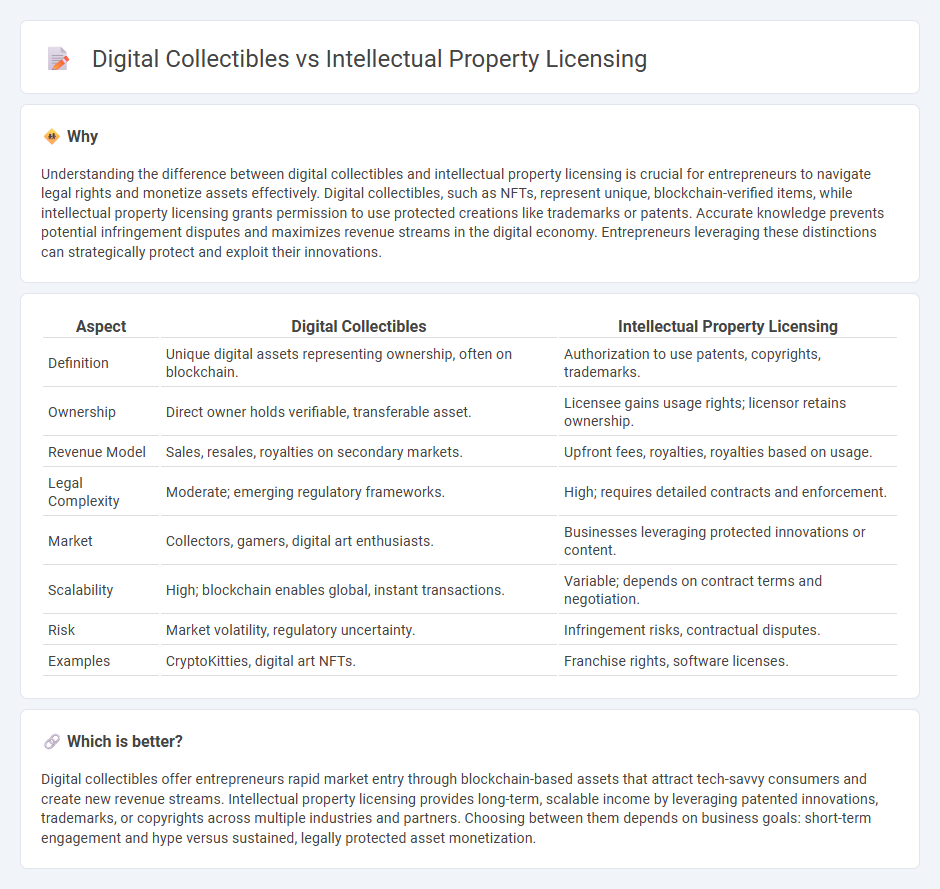 Digital Collectibles vs Intellectual Property Licensing in Entrepreneurship