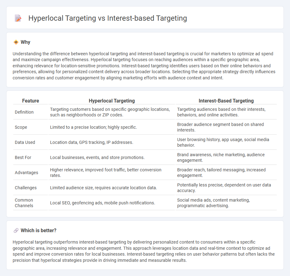Hyperlocal Targeting vs Interest-Based Targeting in Marketing