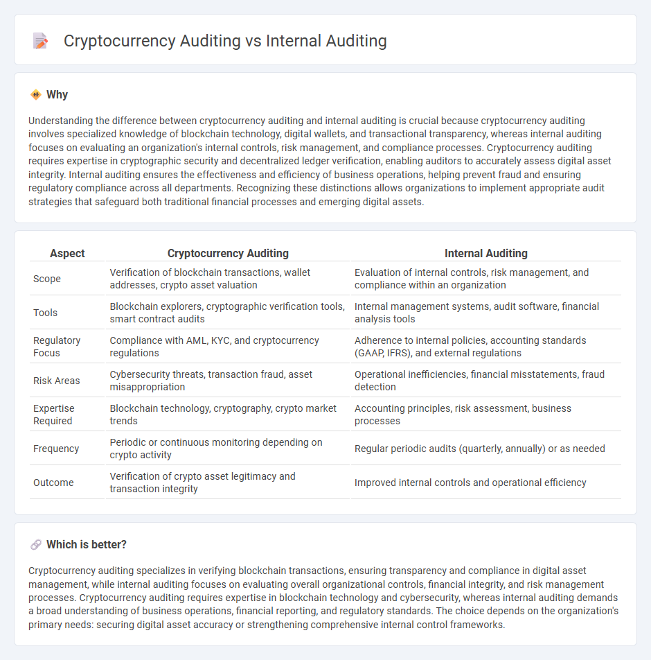 Cryptocurrency Auditing vs Internal Auditing in Accounting