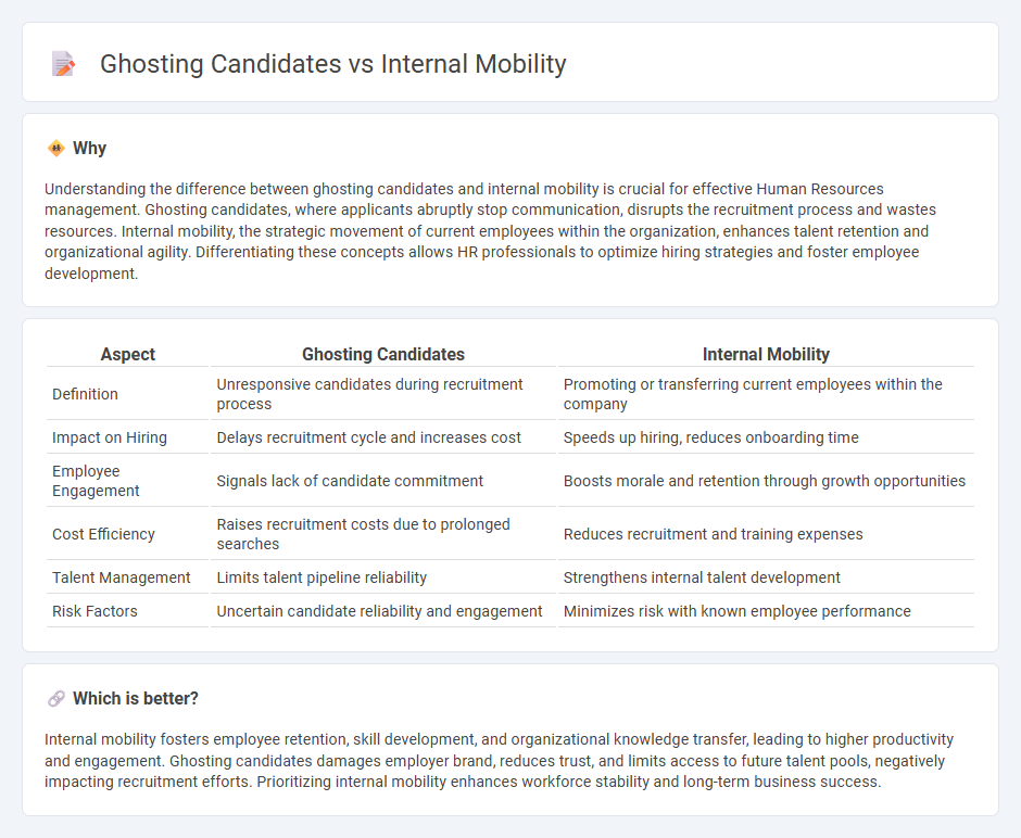 Ghosting Candidates vs Internal Mobility in Human Resources