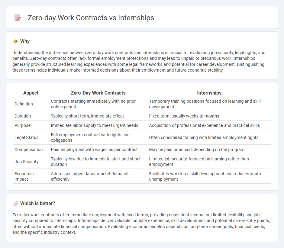 Zero-Day Work Contracts vs Internships in Economy
