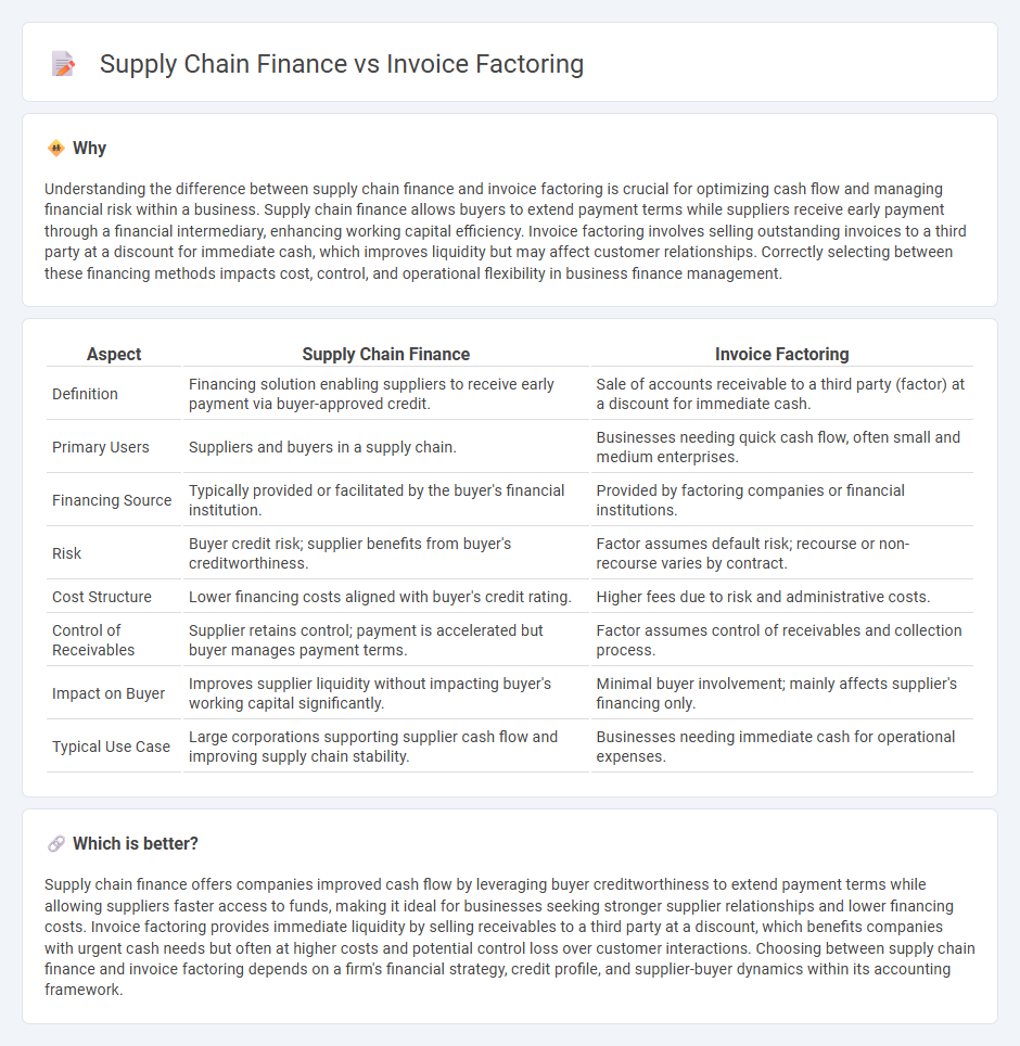 Supply Chain Finance vs Invoice Factoring in Accounting