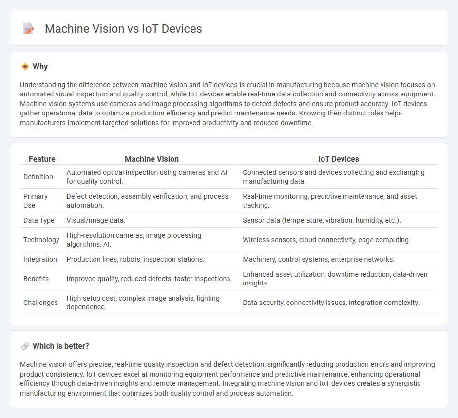Machine Vision vs Iot Devices in Manufacturing