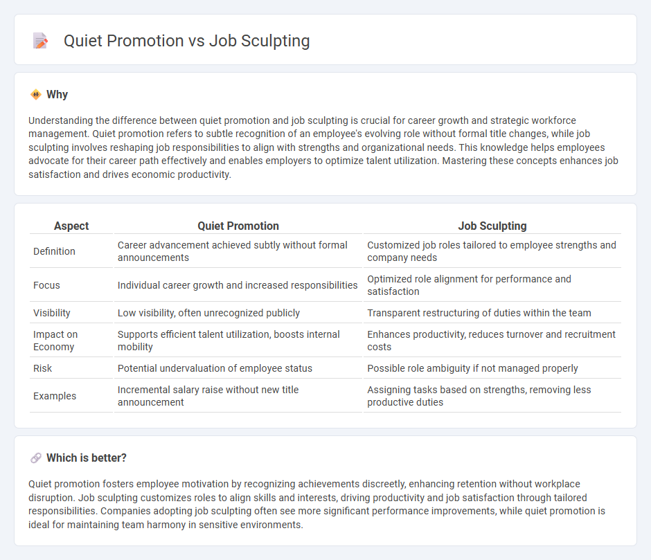 Quiet Promotion vs Job Sculpting in Economy