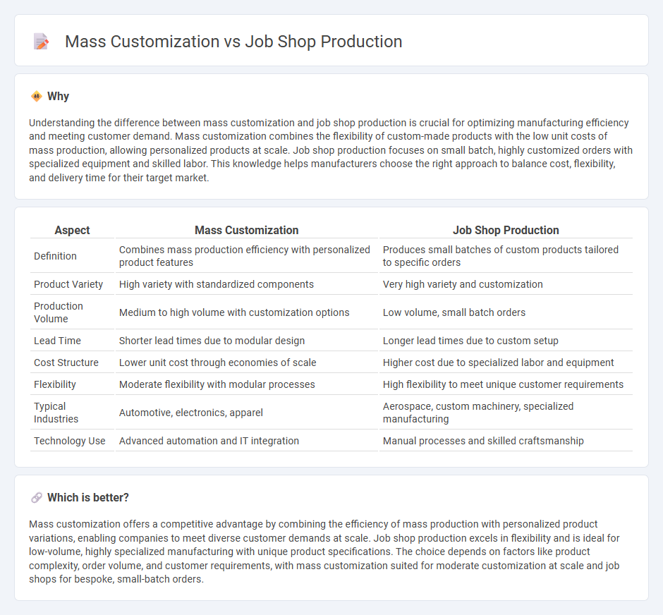 Mass Customization vs Job Shop Production in Manufacturing