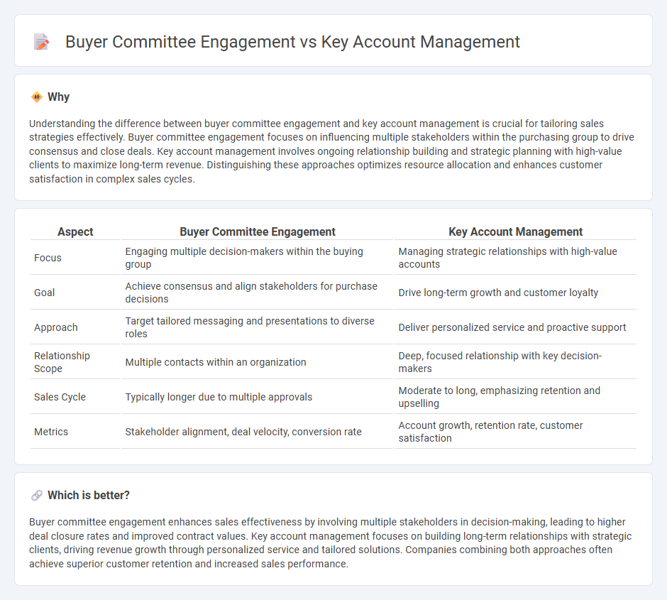 Buyer Committee Engagement vs Key Account Management in Sales