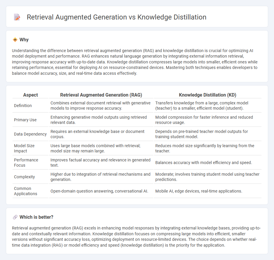 Retrieval Augmented Generation vs Knowledge Distillation in Technology