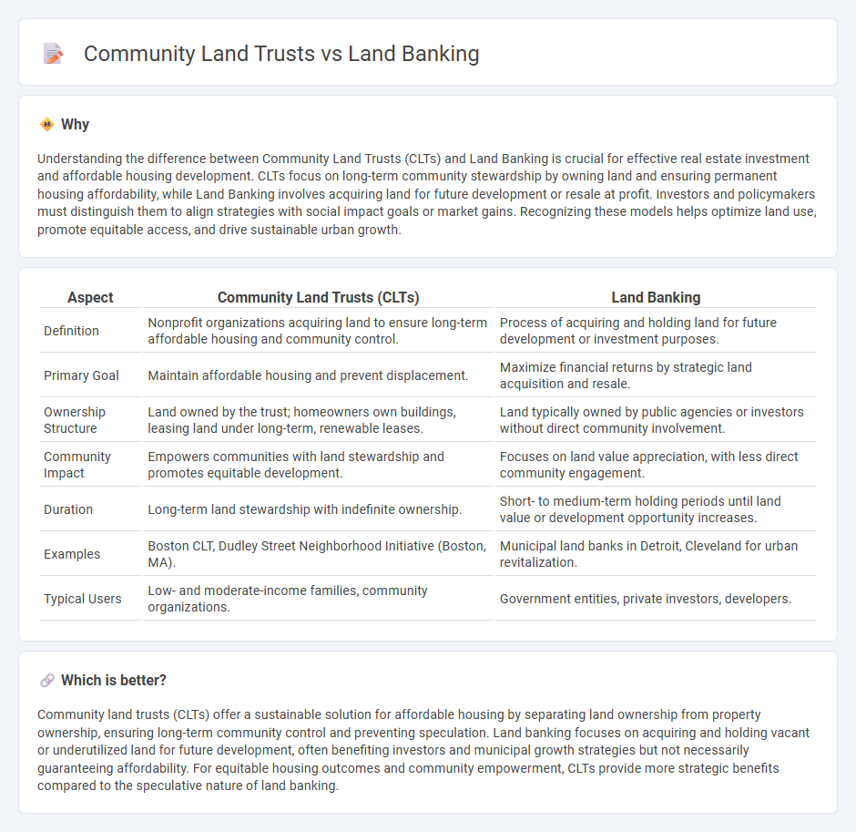Community Land Trusts vs Land Banking in Real Estate
