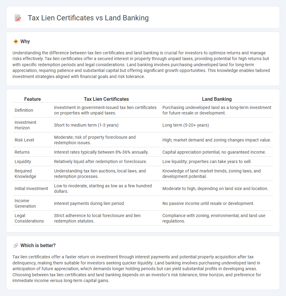 Tax Lien Certificates vs Land Banking in Investment