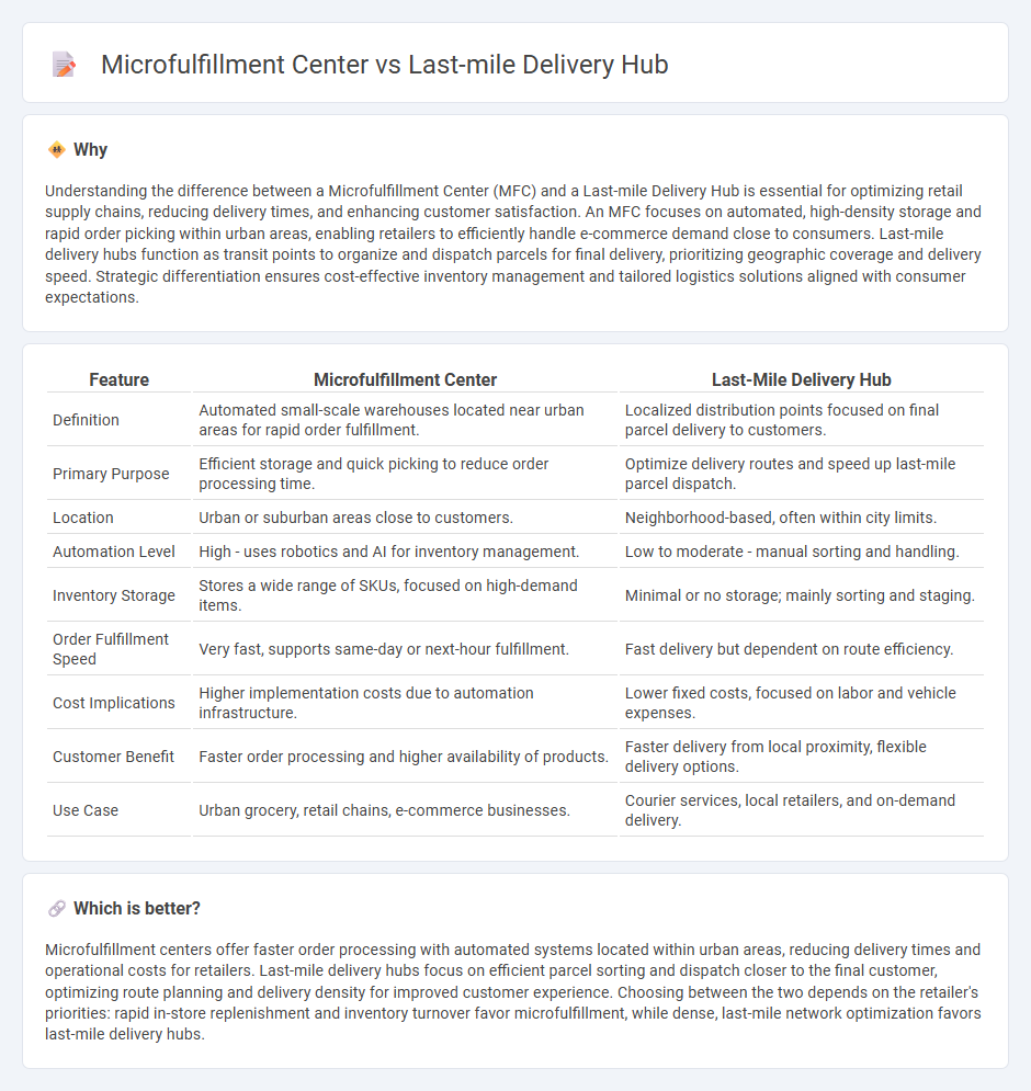 Microfulfillment Center vs Last-Mile Delivery Hub in Retail