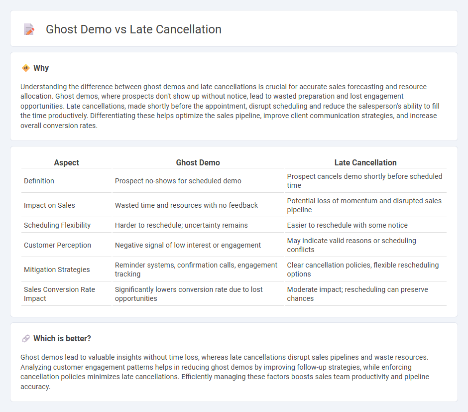 Ghost Demo vs Late Cancellation in Sales