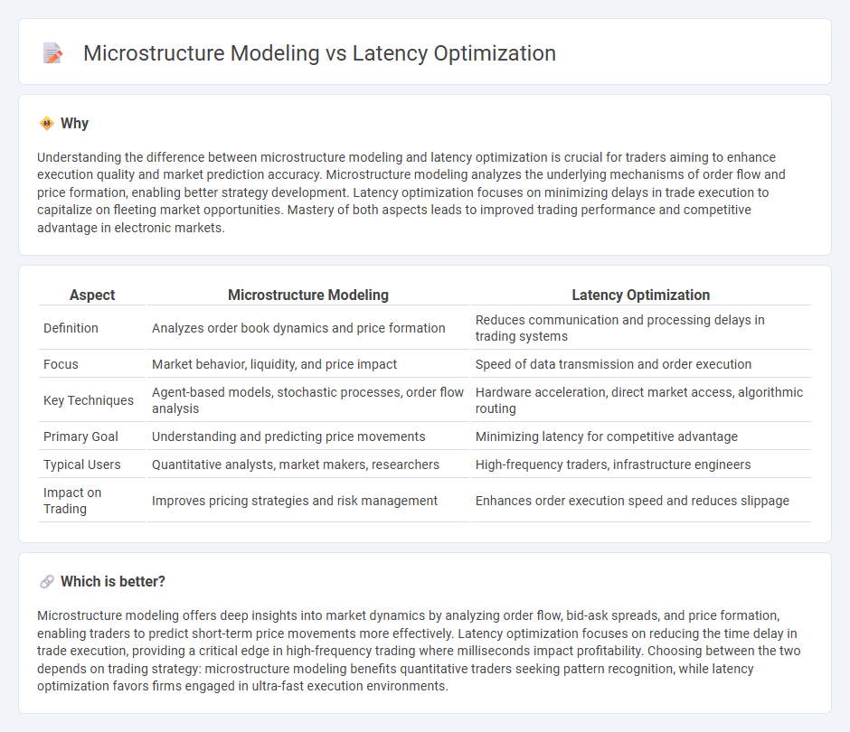 Microstructure Modeling vs Latency Optimization in Trading