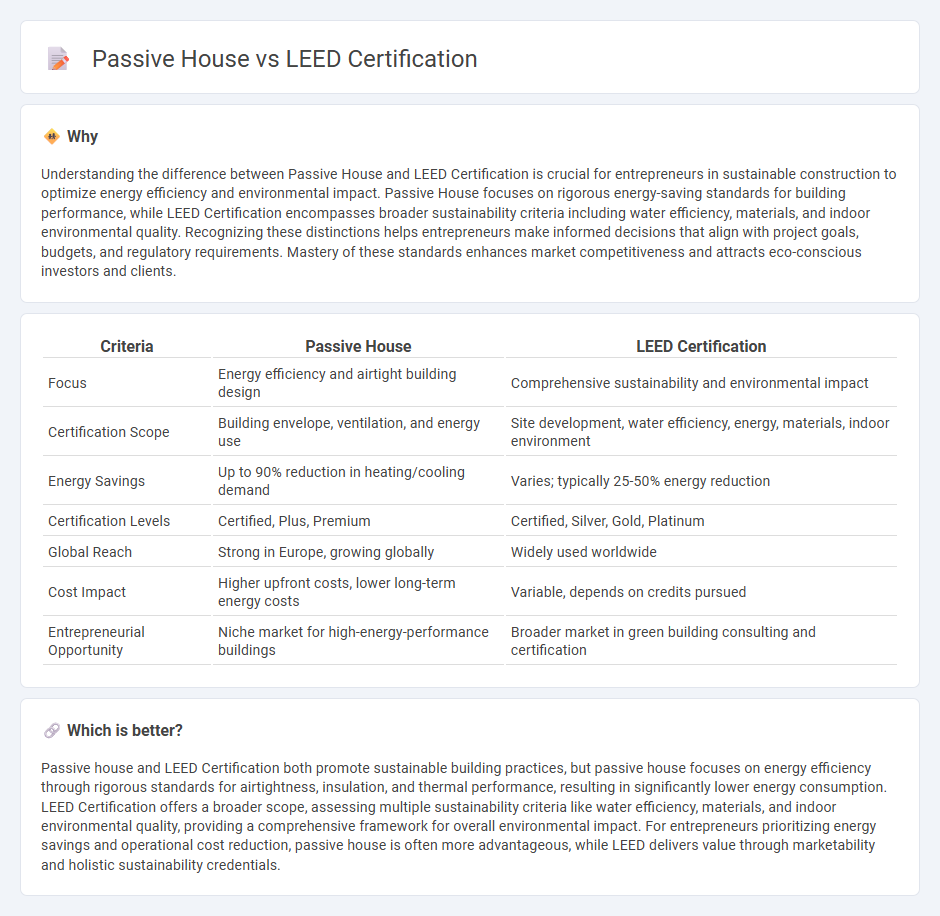 Passive House vs Leed Certification in Entrepreneurship