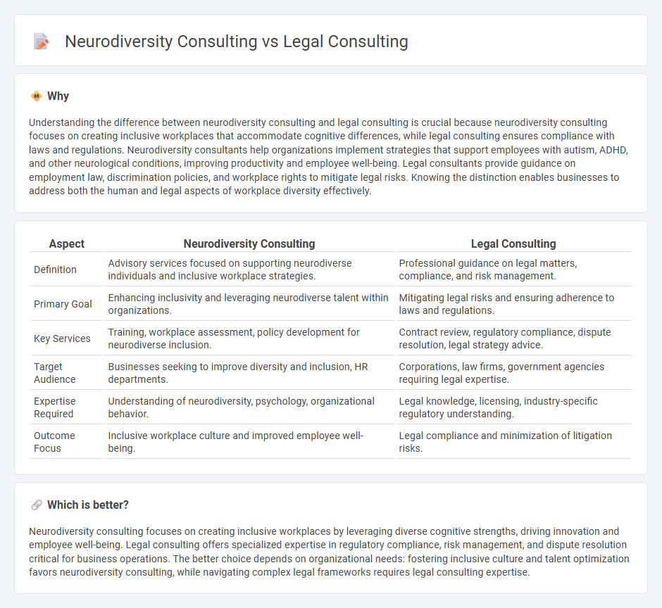 Neurodiversity Consulting vs Legal Consulting in Consulting