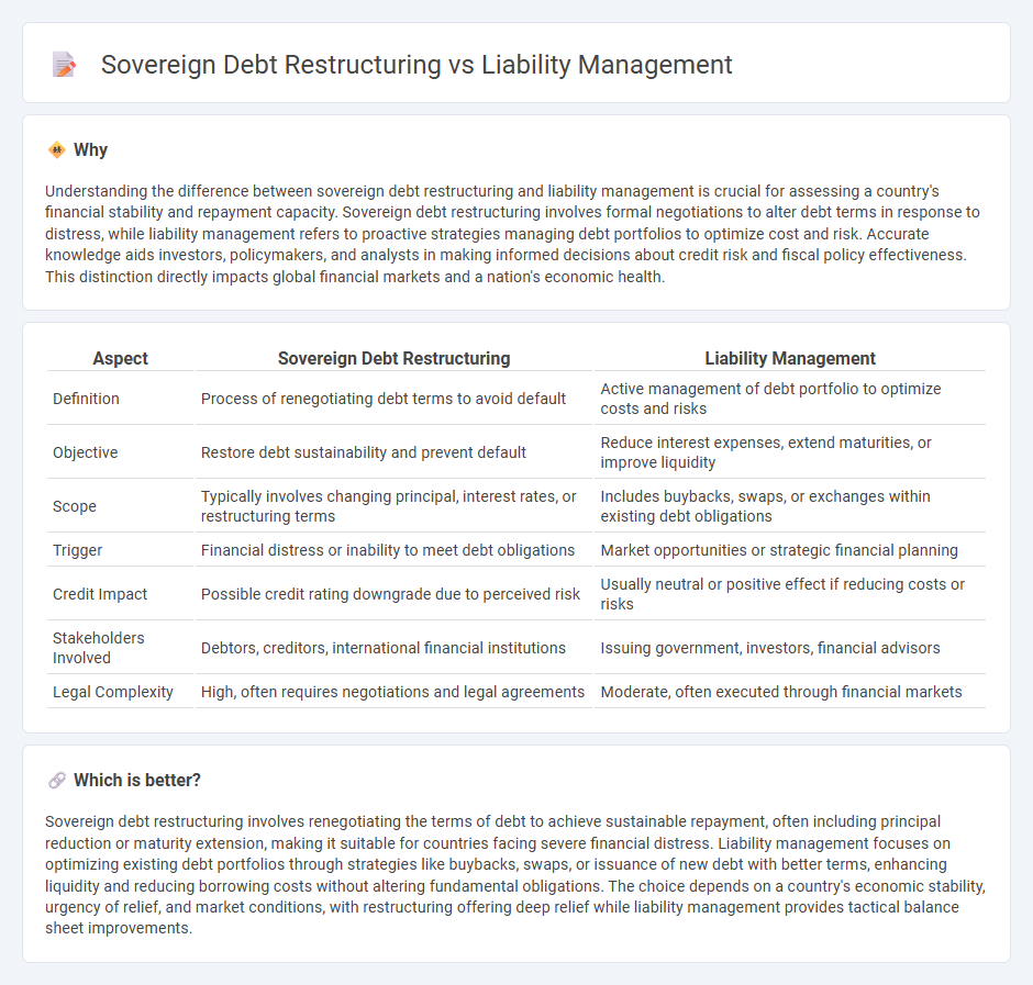 Sovereign Debt Restructuring vs Liability Management in Finance