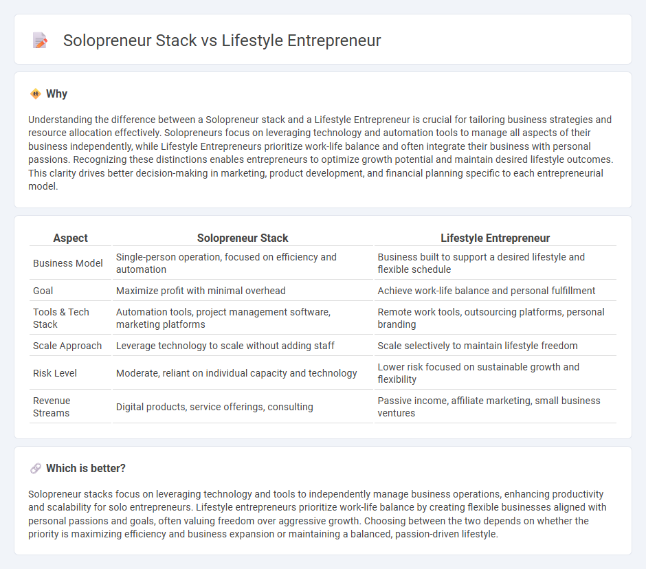 Solopreneur Stack vs Lifestyle Entrepreneur in Entrepreneurship