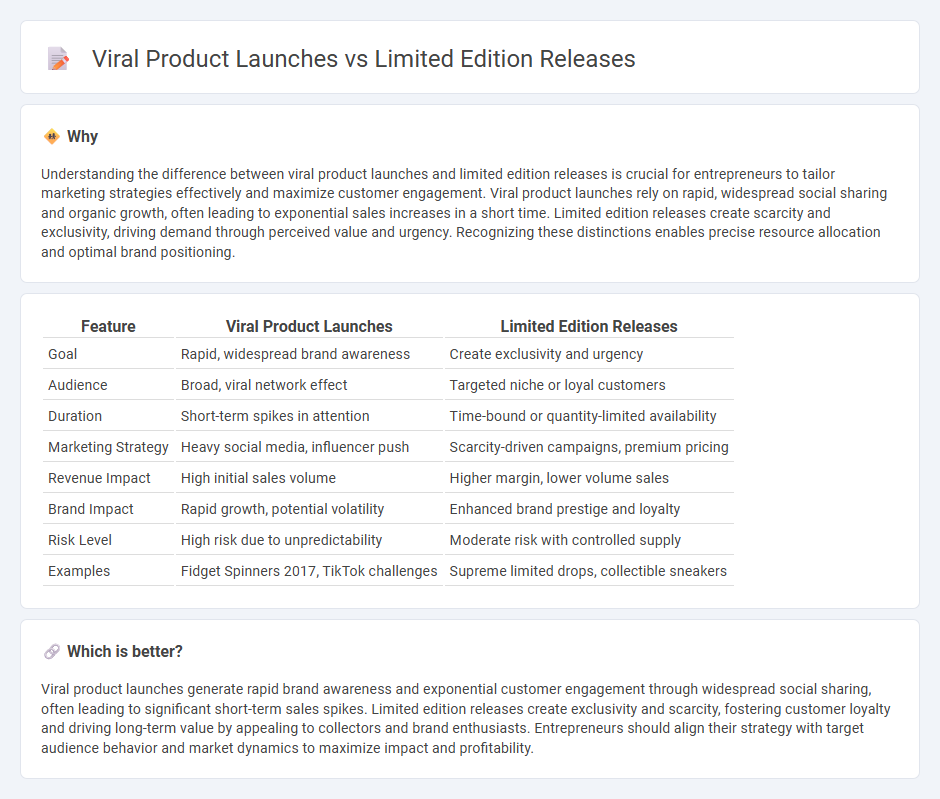 Viral Product Launches vs Limited Edition Releases in Entrepreneurship