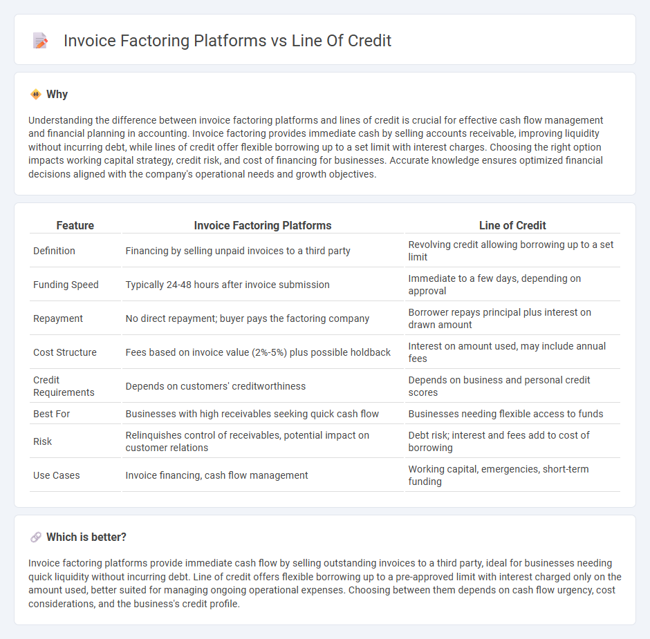Invoice Factoring Platforms vs Line Of Credit in Accounting