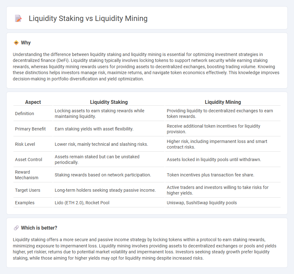 Liquidity Staking vs Liquidity Mining in Finance