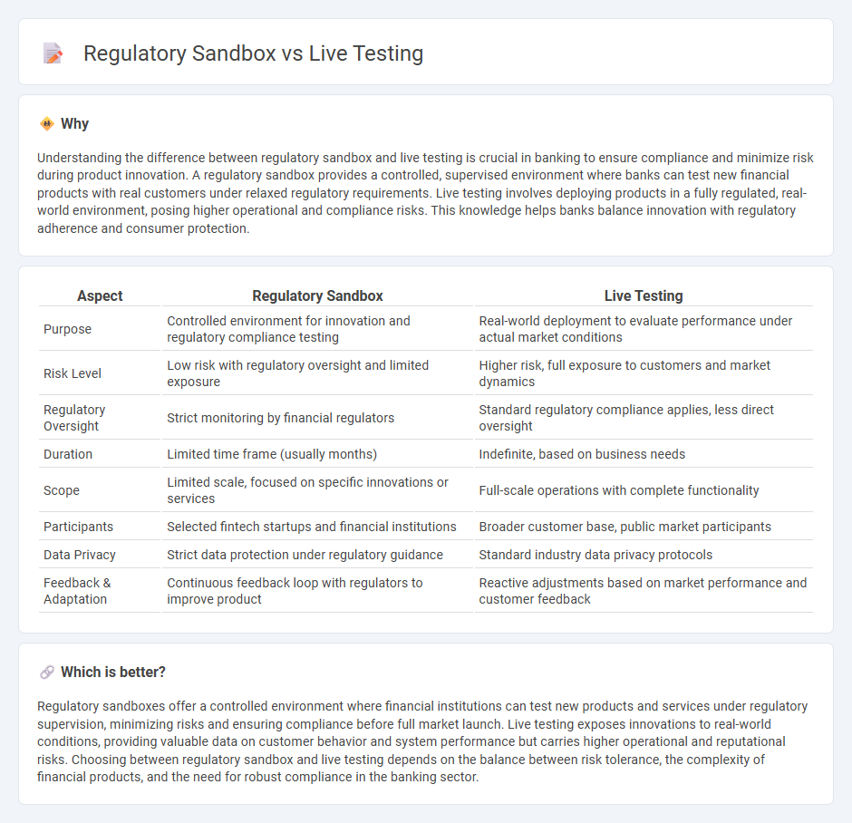 Regulatory Sandbox vs Live Testing in Banking