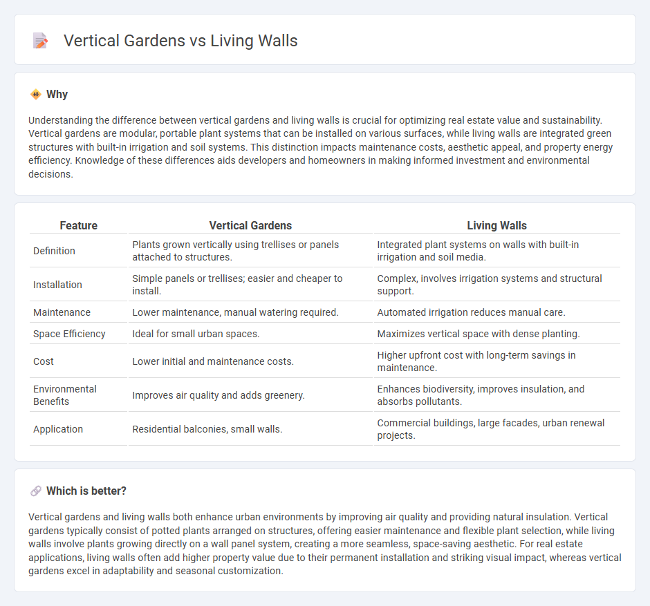 Vertical Gardens vs Living Walls in Real Estate