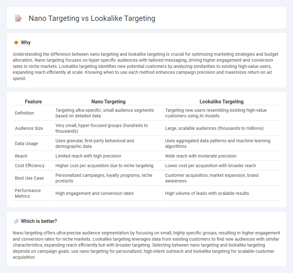 Nano Targeting vs Lookalike Targeting in Marketing