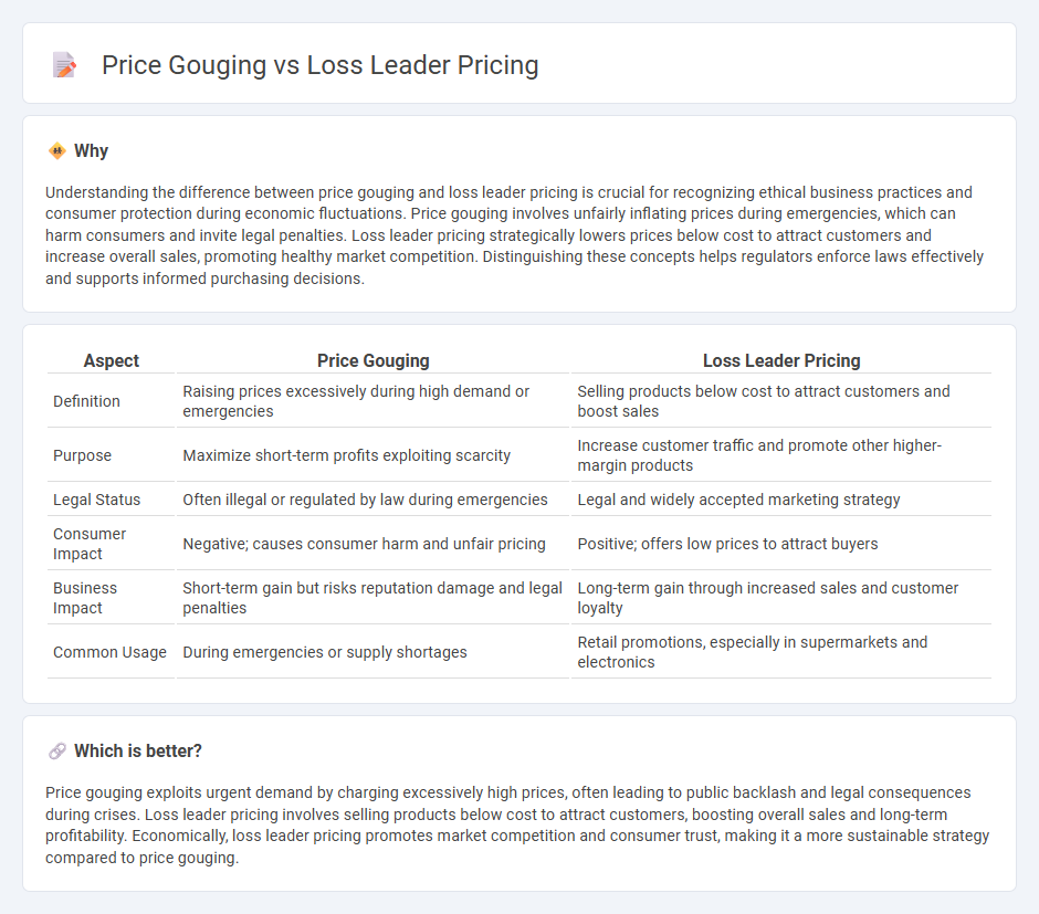 Price Gouging vs Loss Leader Pricing in Economy